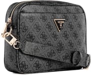 Guess Meridian Mini Sholder Hand Womens Bag In Coal