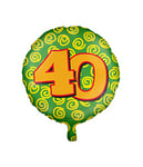 ballons en aluminium Happy 40 ans