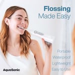 Aquasonic Aqua Flosser - Professional Rechargeable Water Flosser with 4 Tips - 3