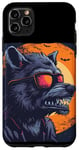 Coque pour iPhone 11 Pro Max Loup-garou amusant avec lunettes de soleil pour les amateurs de loups-garous