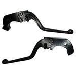 ACCOSSATO Paire de leviers noirs pour Kawasaki Zx1400/Zx14 R/Zzr 1400 de 2006 à 2017 (CC 1400)