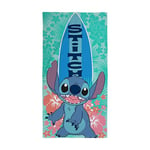Character World Official Disney Lilo and Stitch Kids Towel | Super Soft Feel, Legendary Surf Design | Perfect The Home, Bath, Beach & Swimming Pool | One Size 70cm x 140cm | 100% Cotton