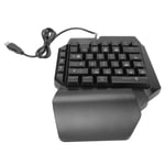 Clavier de jeu &agrave; une main, conception ergonomique USB, r&eacute;tro&eacute;clairage rvb, demi-clavier Plug and Play pour jeux sur ordinateur