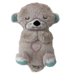 Baby Toy Soothe \"N Snuggle Otter Andas Otter Plyschleksak Med Ljus Och Ljud Grey"