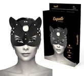 Masque fétiche de chat accessoire de bondage sadomaso contraignant en cuir...