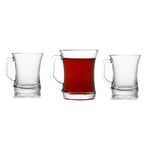 Gürallar Artcraft zpl404 Zen+ Lot de 3 verres à thé avec anse pour latte macchiato cacao Cay Bardagi Kulplu