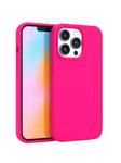 FELONY CASE - iPhone 14 Pro Max Case - Stylish Neon Pink Silicone Phone Cover - Wireless Charging Compatible, 360° Shockproof Protective Cases for Apple iPhone 14 Pro Max