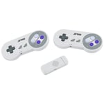 SF900 Retro Game Console 2.4G Langaton vastaanotin videopelikonsoli Super Nintendo SNES NES:lle ja 2 peliohjainta peliohjaimella