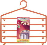 Briancasa Lot de 2 penderies en Plastique 5 Places 38 cm Multicolore