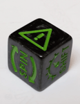 Gaslands: Skid Dice Green (5)