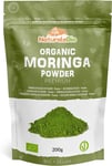 Organic Moringa Oleifera Leaf Powder - Premium Quality - 200g. Natural and Pure