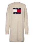 Tommy Jeans Tjw Mlnge Flag Sweater Dress Ext Beige