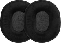 2X Coussinet de Rechange Compatible avec AudioTechnica ATH M20x BT-Coussinets avec Revêtement Velours pour Casque Audio-Noir