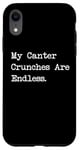 Coque pour iPhone XR My Canter Crunches Are Endless Funny Equestrian Snack Humour