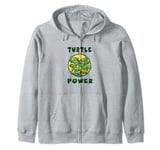 Teenage Mutant Ninja Turtles Group Shot Turtle Power Text Zip Hoodie