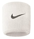 Nike Swoosh Bandeaux Absorbants Sport Serre-Poignet 2er Paquet Bracelet Blanc