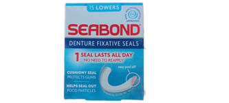 6 X Seal Denture Adhesive Fixative Seabond All Day Strong Hold 15 Lowers