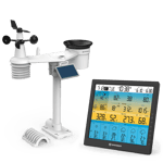 Station météo Wi-Fi Prévisions 6 jours Capteur 7-en-1 solaire