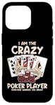 Coque pour iPhone 16 Pro Joueur de poker fou Texas Holdem Poker Hands Player Poker