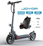 JOYOR Y6-S vuxen elektrisk skoter, 18Ah batteri 500W motor,maximal räckvidd 60km, 10 tums däck, maximal hastighet 45km/h