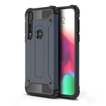 Motorola Armour Guard Moto G8 Plus kuoret - Tummansininen