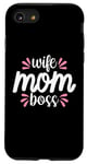 Coque pour iPhone SE (2020) / 7 / 8 Moms the Boss – Cadeau mignon pour la fête des mères