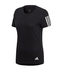 adidas Women's Run It Tee Soft T shirt, Black, M UK