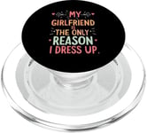 Couple Valentines Day Romantic Relationship Funny Boyfriend PopSockets PopGrip for MagSafe