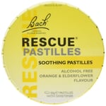 Bach Rescue Remedy Pastilles Alcohol Free - Orange & Elderflower Flavour - 50g