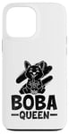 Coque pour iPhone 13 Pro Max Boba Queen - Thé au lait pour chien - Pour amoureux des perles