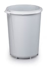 Durable DURABIN 40L Round Bin | Strong Food & Freezer Safe | Grey