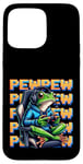 iPhone 15 Pro Max Cute Gaming Frog Pew Video Game Graphic Men Boys Kids Women Case