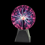 Plasma Lightning Ball Touch & Sound Activated Room Light Globe Funtime - 6 inch