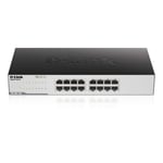 D-Link Switch 16 ports Gigabit 10/100/1000mbps - Idéal partage de connexion et mise en réseau Small Office Home Office (GO-SW-16G)