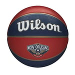 Wilson Ballon de Basket, NBA TEAM TRIBUTE, NEW ORLEANS PELICANS, Extérieur, caoutchouc, taille : 7