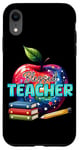 Coque pour iPhone XR Conception de livres Apple Pencil Blessed Teacher