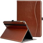 ZtotopCases Case for ipad Air 2/Air 1/iPad 9.7 Inch 2018/2017(5th/6th generation),Premium PU leather Business Stand Folio Cover for ipad,Document Card Slots,Smart Cover Auto Wake/Sleep,Brown