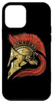 Coque pour iPhone 12 mini Casque Spartiate Guerrier Mythologie Grecque Empire Romain