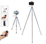 Phone Tripod, Fotopro 39.5 Inches Light Compact Smartphone Tripod with Bluetooth Remote Shutter & Phone Mount