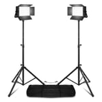 SFP100 LED Soft Panel Lights with Stands - Cool & Warm White TV Studio Lighting