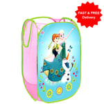 FROZEN Pop Up Hamper Laundry Basket Bag Bin Storage Car Toy Organizer Girl Room