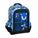 Sonic 2 The Hedgehog Grand Sac à Dos 44x34x18cm École Élémentaire Garçon Enfant