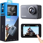 V50 Pro Camera Sport 4K 30fps 20MP WiFi - Camera 4k Étanche Ultra HD Stabilisateur EIS avec Télécommande Écran Tactile Grand Angle Réglable - Caméra Sport sous-Marine 40M et Kit d'Accessoires.[G1613]