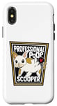 Coque pour iPhone X/XS Professional Poop Scooper Chien Wauwau Bouledogue français