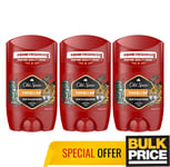 Old Spice Tigerclaw Bâton Déodorant Alu-Free Longue Durée Fraîcheur 50ml 3-pack