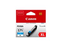 Canon Cli-571C Xl - 11 Ml - Høy Ytelse - Cyan - Original - Blekkbeholder - For Pixma Ts5051, Ts5053, Ts5055, Ts6050, Ts6051, Ts6052, Ts8051, Ts8052, Ts9050, Ts9055