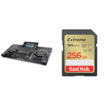 Denon DJ SC LIVE 4 - Standalone DJ Controller, 4-Channel Mixer, Amazon Music Unlimited Streaming & SanDisk 256GB Extreme SDXC card + RescuePro Deluxe, up to 180MB/s, UHS-I, Class, 10, U3, V30