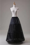 Jupon Long Cerceau Noir,Crinoline,Robe De Rh,Jupe,Sous-Jupe,Accessoires De Mariage,Mariage