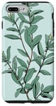 iPhone 7 Plus/8 Plus Leaves Botanical Plant Line Art Sage Green Wildflower Floral Case