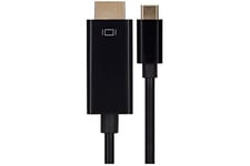 Maplin USB-C to HDMI Cable Supports 4K@60Hz Ultra HD 2m, Compatible Lenovo, HP, XPS Laptops, MacBook Pro/Air, iMac, iPad Pro, iPhone 15 series, Galaxy, Surface etc